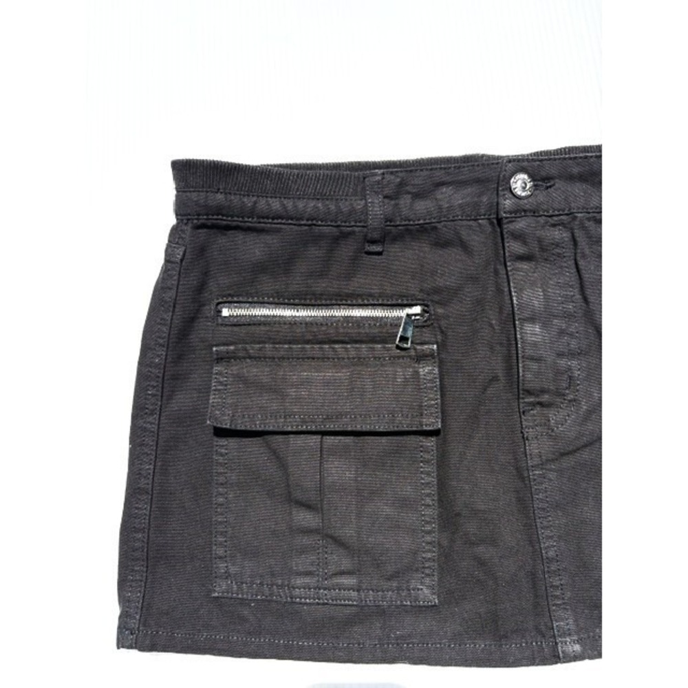 Forever 21 Skirt Size XL Womens Black Utility Cargo Pockets Mini Y2K 100% Cotton - Picture 4 of 12